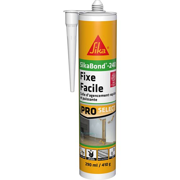 Colle d'agencement SikaBond®-240 Blanc - SIKA