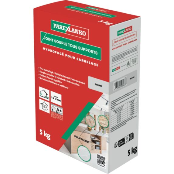 Joint souple Brume 5kg pour carrelage tous supports - PAREXLANKO