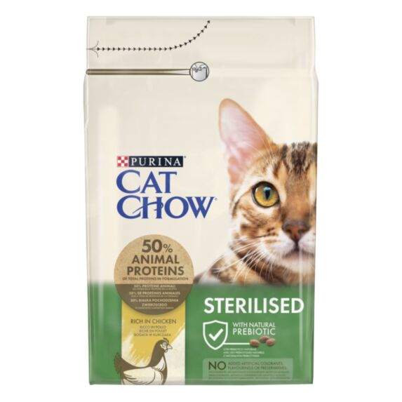 Croquettes Chat Stérilisé Riche en Poulet 3kg - PURINA CAT CHOW