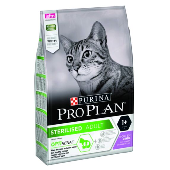 Croquettes chat stérilisé Optirenal dinde 3 kg - PRO PLAN