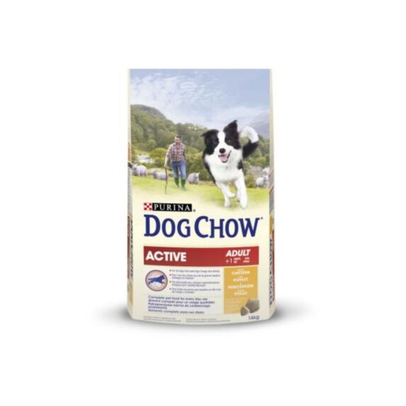 Croquettes Chien Dog Chow Active Poulet 14kg - PURINA