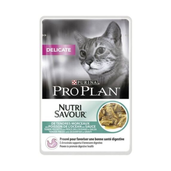 Pâtée Chat Delicate Poisson 85gr - PRO PLAN NUTRISAVOUR
