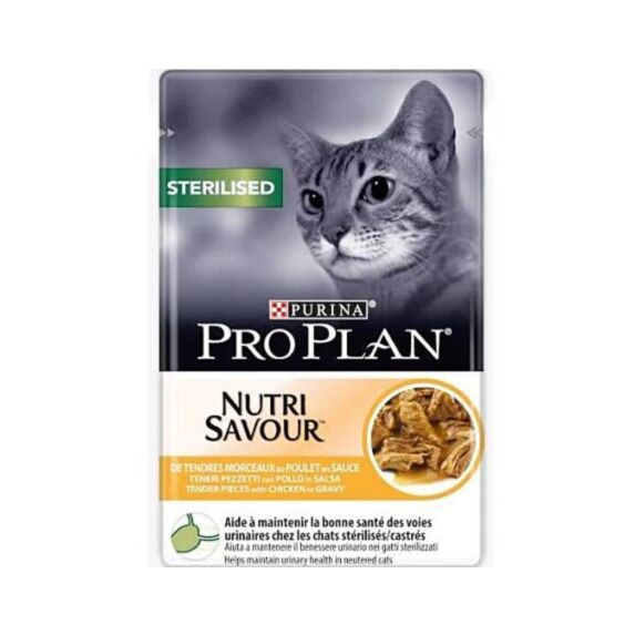 Pâtée Chat Stérilisé Poulet 85gr - PRO PLAN NUTRISAVOUR