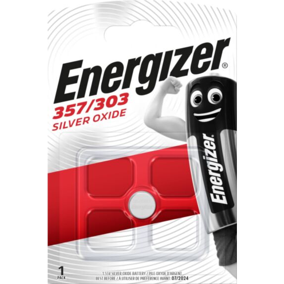 Pile de montre oxyde d'argent 357/303 SR44/SR1154SW 1,55V - ENERGIZER