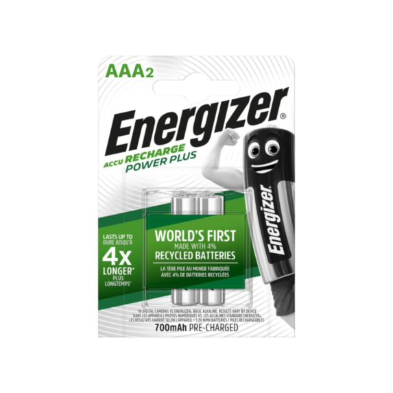 Piles Rechargeables AAA HR03 700mAh x2 Energizer