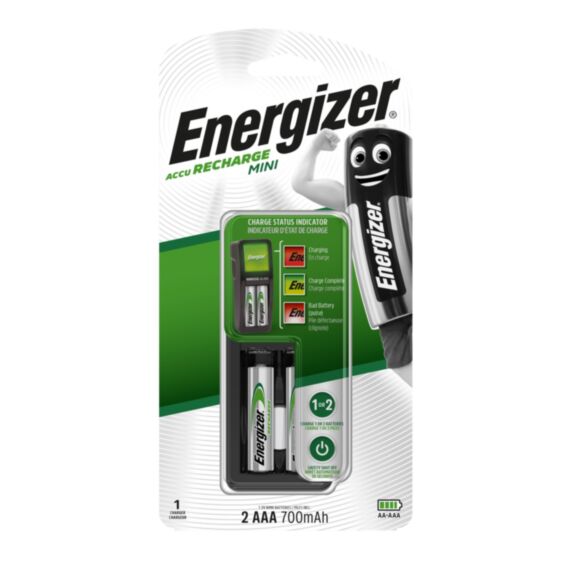 Mini chargeur + 2 piles AAA - ENERGIZER