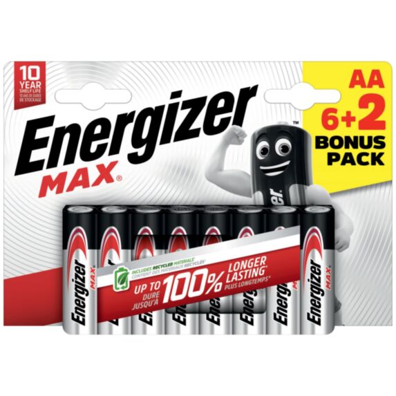 Pile AA LR6 alcaline 1,5V MAX ENERGIZER - ENERGIZER
