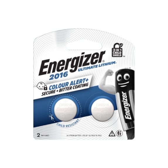 Pile CR2016 lithium 3V Ø20x1,6mm bleu - ENERGIZER