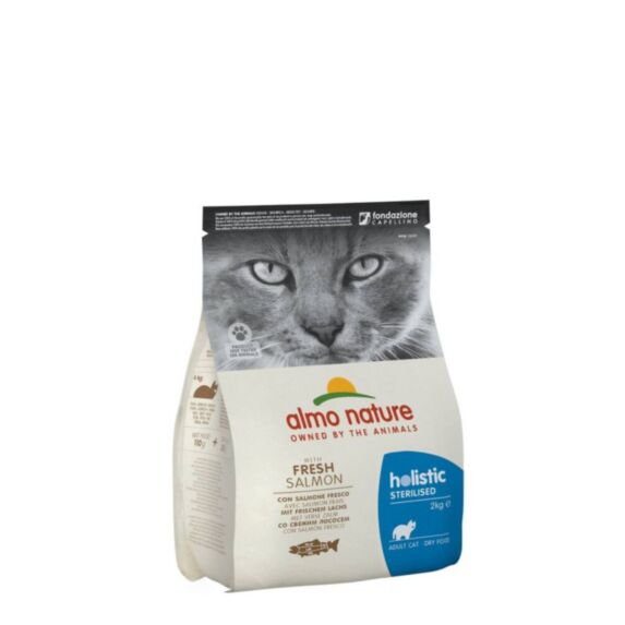 Croquettes chat stérilisé Holistic saumon 2kg - ALMO NATURE