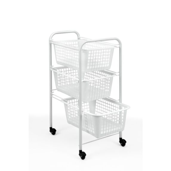 Desserte de rangement 3 paniers - METALTEX