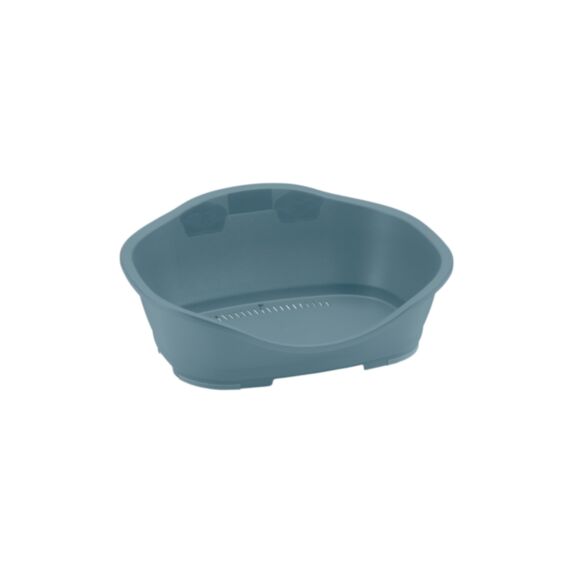 Corbeille plastique sleeper pour chien 55 cm 68 x 49 x 27 cm bleu acier