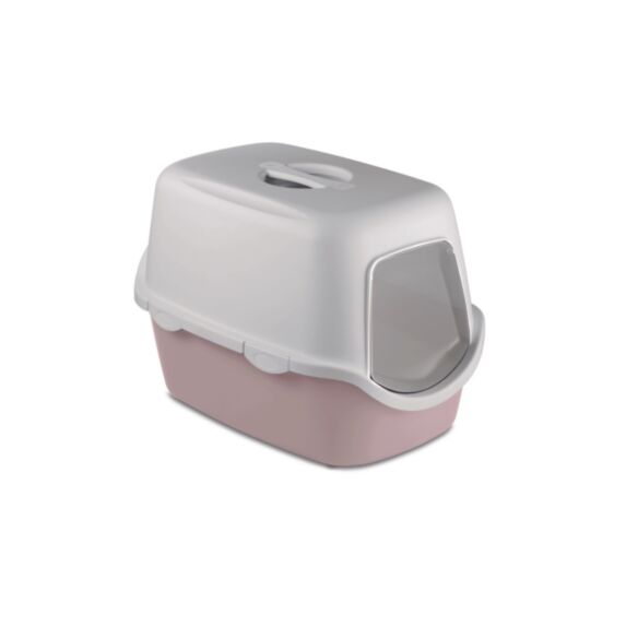 Maison de toilette avec filtre charbon pour chat 54 x 29,5 x 39 cm gris rosé - ZOLUX