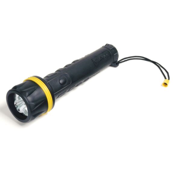 Lampe torche 3 led caoutchouc piles Dx3 non fournies - VELAMP