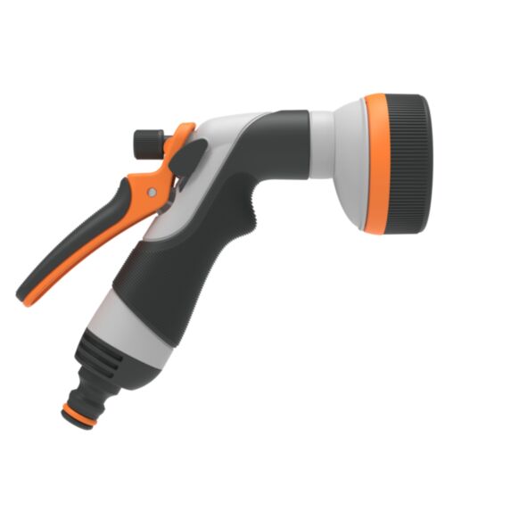 Pistolet d'arrosage Multijet Soft Touch Plastique noir/orange - GF