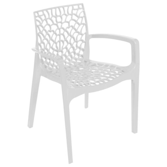 Fauteuil design Gruvyer blanc