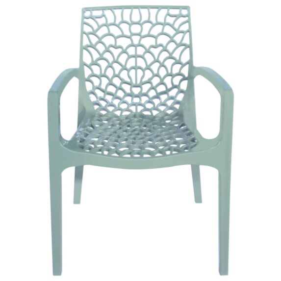 Fauteuil Gruvyer résine vert sauge - IGAP