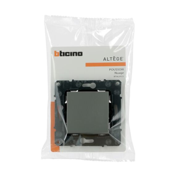 Poussoir altège 6A avec connexion à bornes automatiques  Nuage - BTICINO