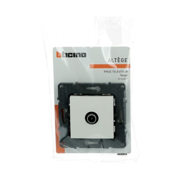 Prise TV simple mâle Altège  Neige  - BTICINO