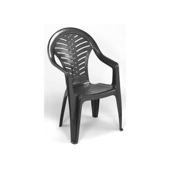 Chaise de jardin empilable Océan anthracite - PROGARDEN