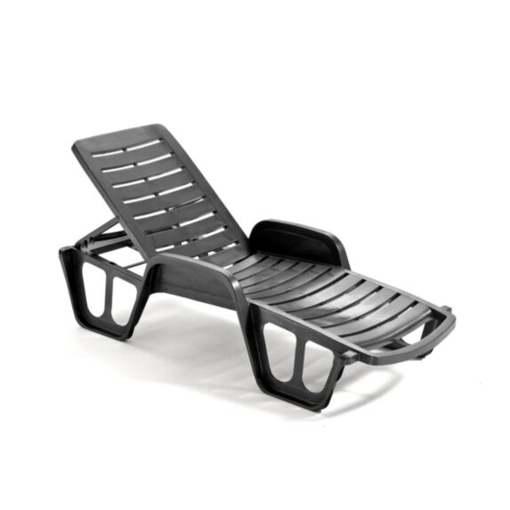 Bain de soleil Fisso polypropylène anthracite - PROGARDEN
