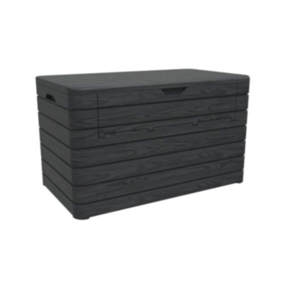 Coffre de jardin résine anthracite Dolomiti 970L - TOOMAX