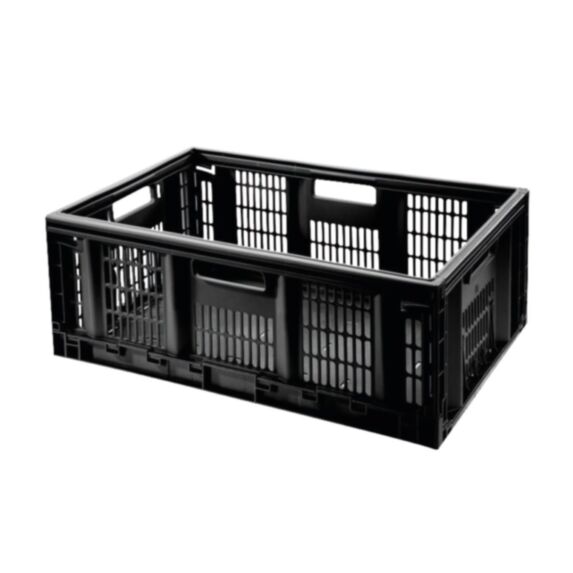 Casier de rangement pliable noir 46L - SUNDIS