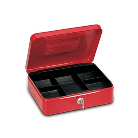 Caissette à monnaie 2 20 x 16 x 9 cm rouge - ELEGANT