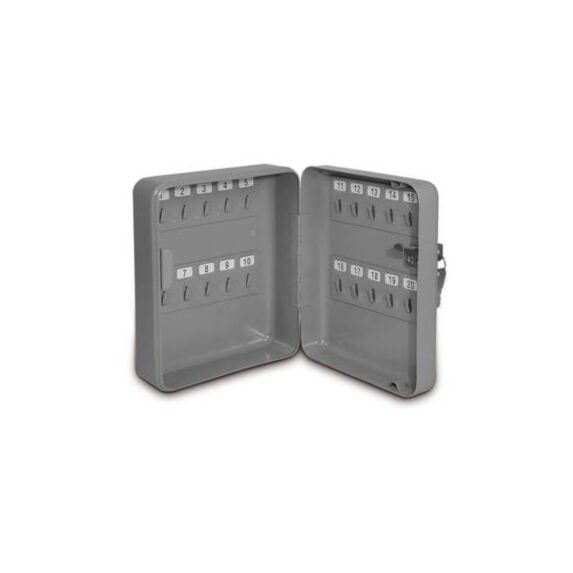 Armoire 20 clés 16 x 7 x 20 cm gris - ELEGANT