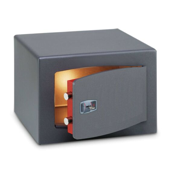 Coffre-Fort à Poser Clé Gris 18L - TECHNOMAX