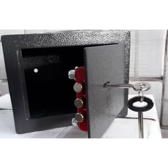 Coffret de sûreté à clé noir 4L - TECHNOSAFE