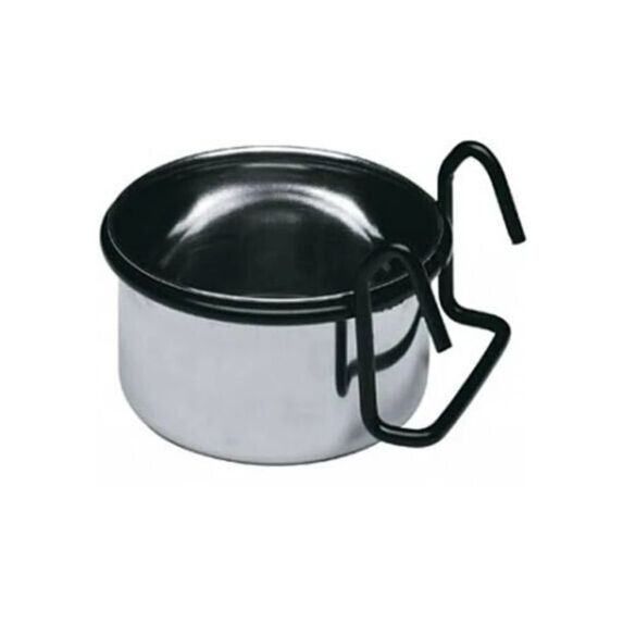 Mangeoire Perroquet Sirio L302 Gris Inox