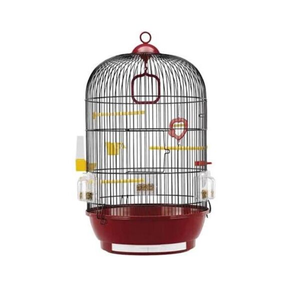 Cage Ronde Oiseaux Diva Equipée Blanc