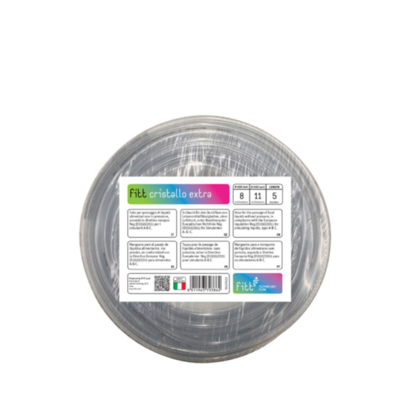 Tuyau cristal clair Ø8 x 11 mm x 5 m - FITT