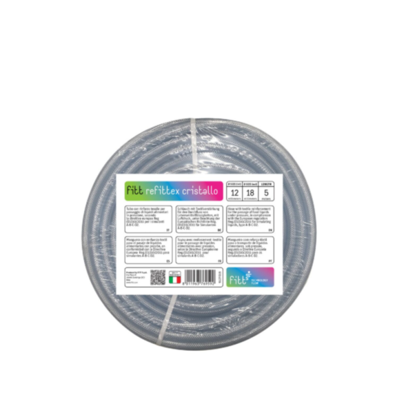 Tuyau cristal armé Ø12 x 18 mm x 5 m - FITT