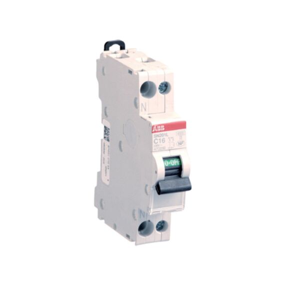 Disjoncteur modulaire phase + neutre 16A - ABB
