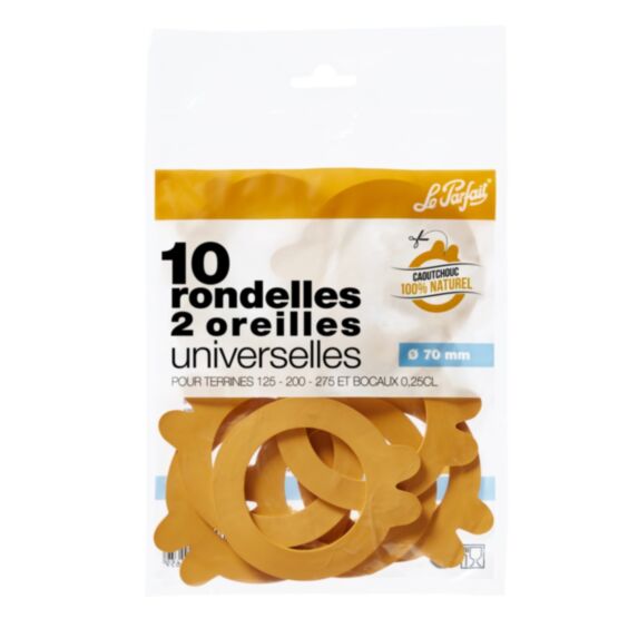 10 Rondelles Universelles 2 Oreilles 70mm - LE PARFAIT