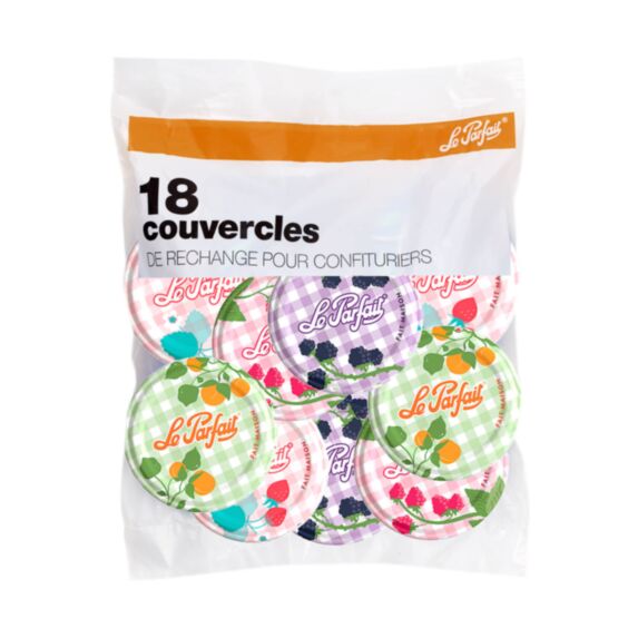 18 Couvercles Confiturier 82mm - LE PARFAIT