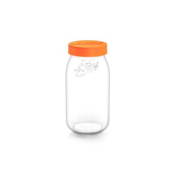 Bocal en verre Color Vis 2L Orange - LE PARFAIT
