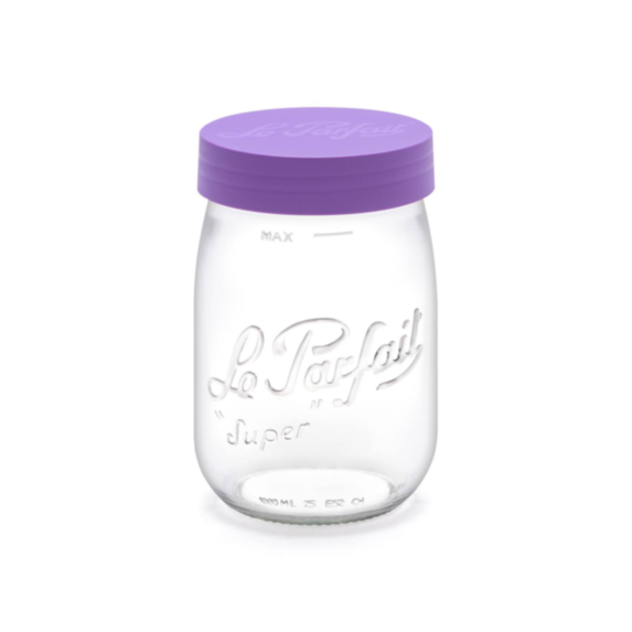 Bocal en verre Color Vis 1L Violet - LE PARFAIT
