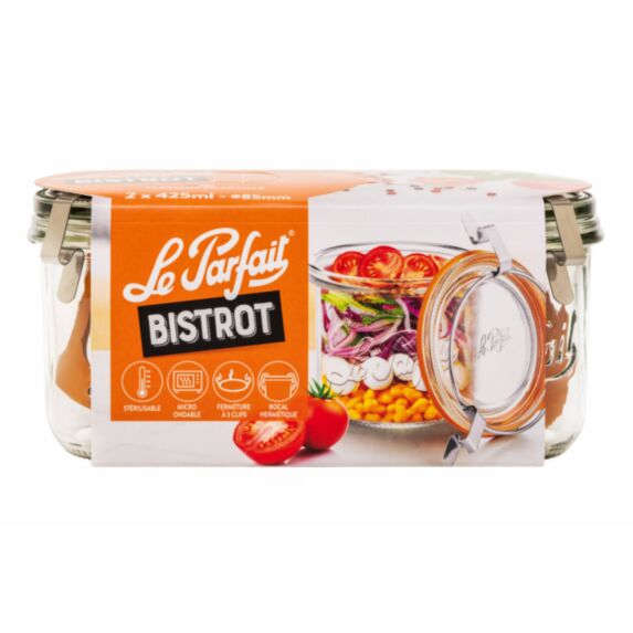 Lot 2 bocaux bistrot 425 ml