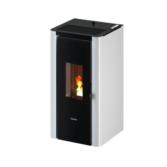 Poêle à granulés de bois Indigo 7kW blanc - FREEPOINT
