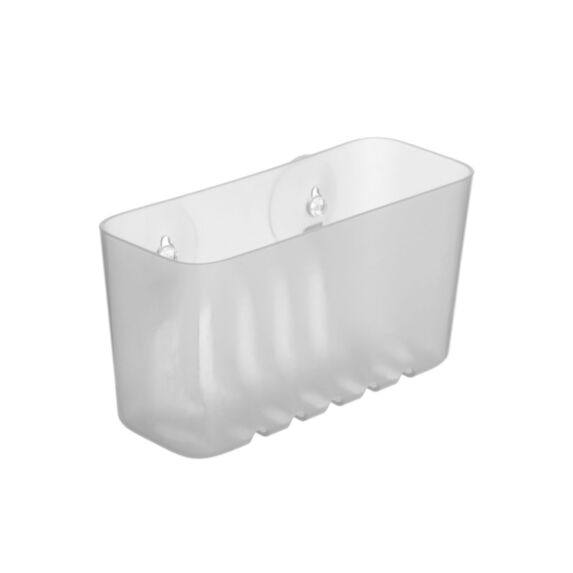 Étagère Rectangulaire à Ventouses 20x8,5x11cm Glace