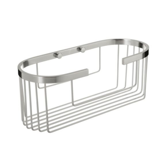 Etagère ovale aluminium 30x12x11,5cm chromée - TATAY