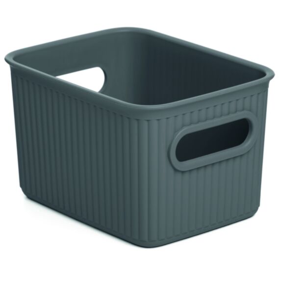 Panier Rangement Baobab multiusage 1,5L Gris Anthracite - TATAY