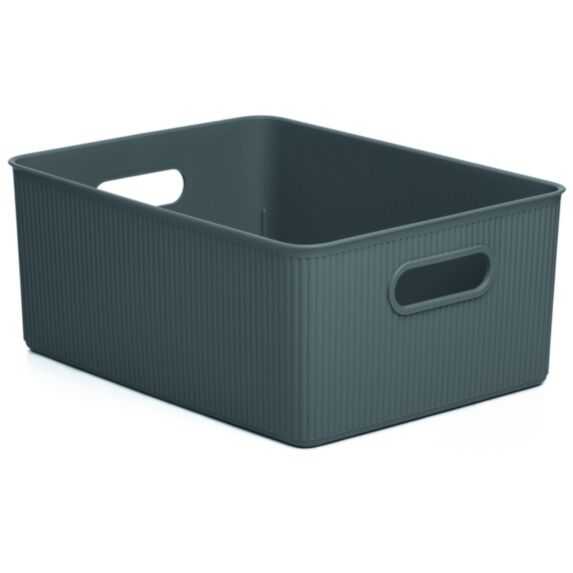 Panier Rangement Baobab 15L Gris Anthracite