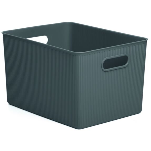 Panier Rangement Baobab 22L Gris Anthracite