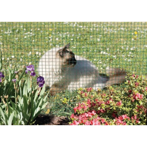 Fensanet plast grillage metal plastifié carré vert 0,50x5m - INTERMAS