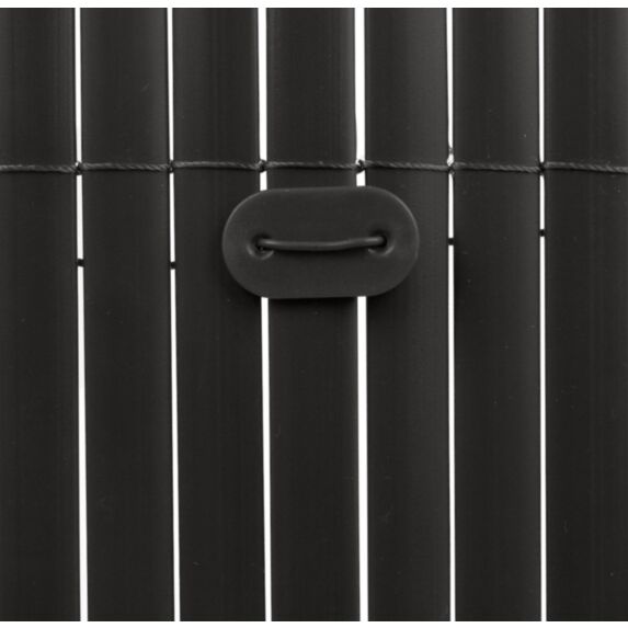 FIXCANE 26 fixations pour canisses Noir 3,4x1,9cm