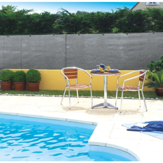 Brise vue pe tisse 95% avec boutonniere 1x10m - NORTENE