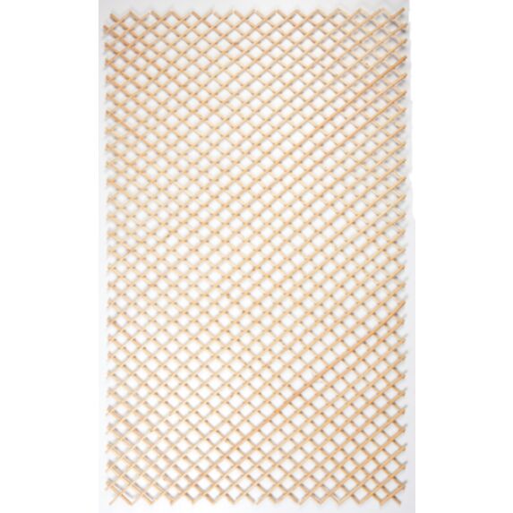 Treillis extensible en osier naturel pelé